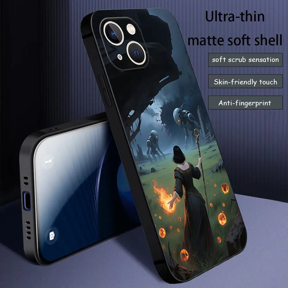 Горячая новинка: Чехол для телефона Clair Obscur Expedition 33 для iPhone 17, 16, 15, 14, 13, 12 Plus, Mini, Pro, Max – Мягкий черный противоударный чехол (art.: 3920dbeeed471) - 3920dbeeed471