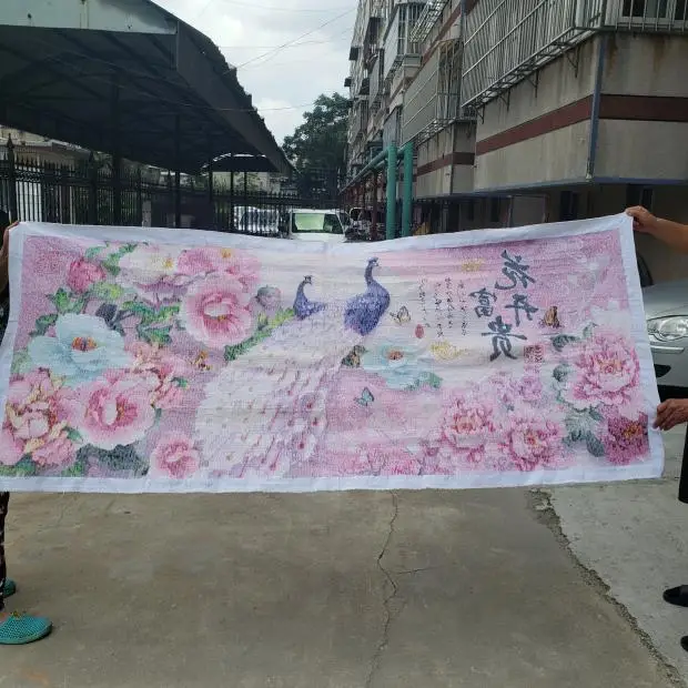 Готовый продукт ручной работы для вышивки крестиком искусственная вышитая