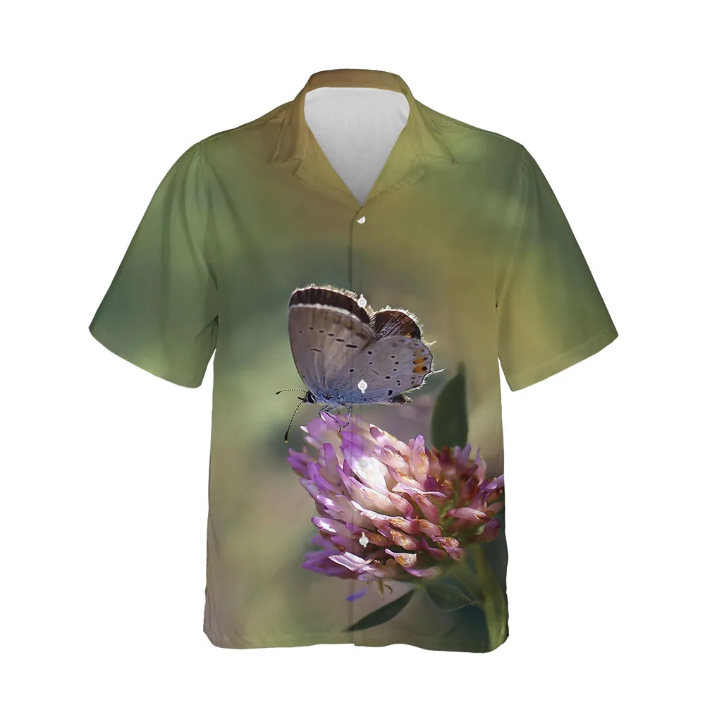 Jumeast New 3D Summer Men Shirt Casual Butterfly Series Mens Hawaiian Shirt Short Sleeve Fashion Streetwear Comfortable Blouses
