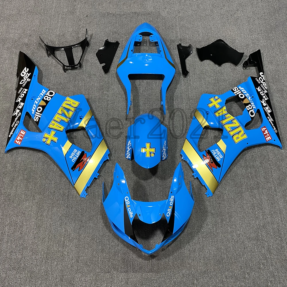 

Комплект обтекателей для мотоцикла, Обтекатели для кузова из АБС-пластика, Обтекатели для кузова для Suzuki GSXR1000 GSXR 1000 K3 k4 2003 2004, синий