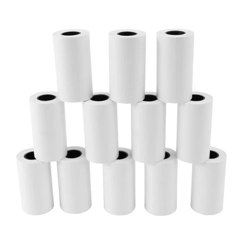 

Printable Sticker Paper Blue On White Direct Thermal Paper Self-Adhesive 57 X 30Mm For PAPERANG Peripage Printer 12 Pack