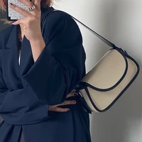 2022 new womens bags crocodile pattern color blocking french armpit bag womens handbag shoulder bag messenger small bag