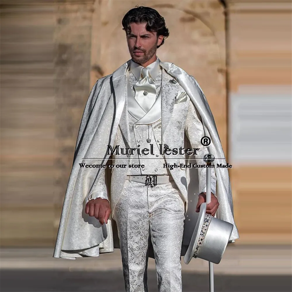 Одежда для жениха свадебные костюмы романтический жаккардовый пиджак