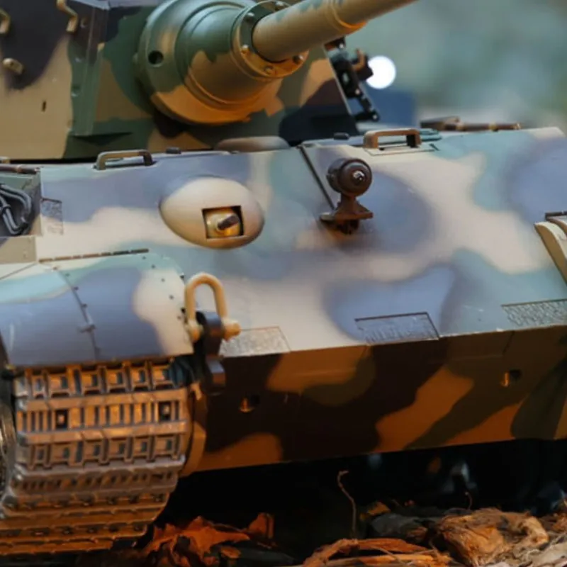 Фото Heng Long масштаб 1/16 7,0 RC Tank King Tiger 3888A Металлические колеса Barrel Recoil RTR Индивидуальная модель Радиоуправление Panzer Toys №1