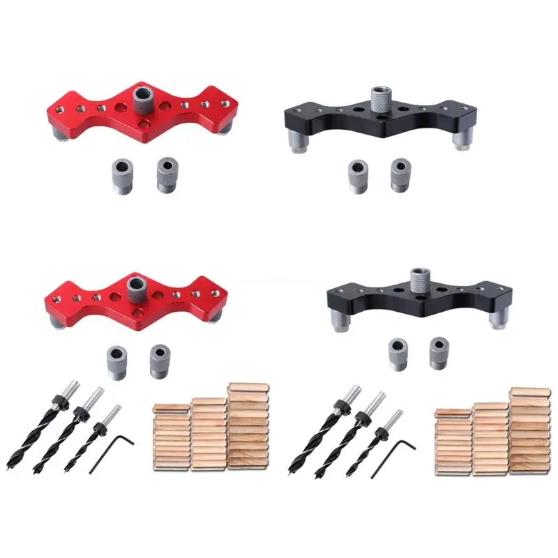 

Durable Positioner Scribe Boring Jig Woodworking Hole Drilling Guide Locator Aluminum Hole Opener Template Door Dropship