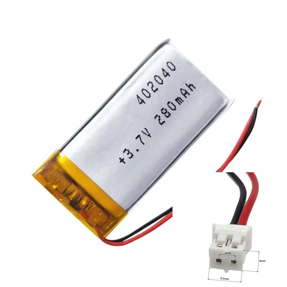 Аккумуляторная 3 7 В 280 мАч 402040 Литий-полимерный ионный аккумулятор для MP241 MP3