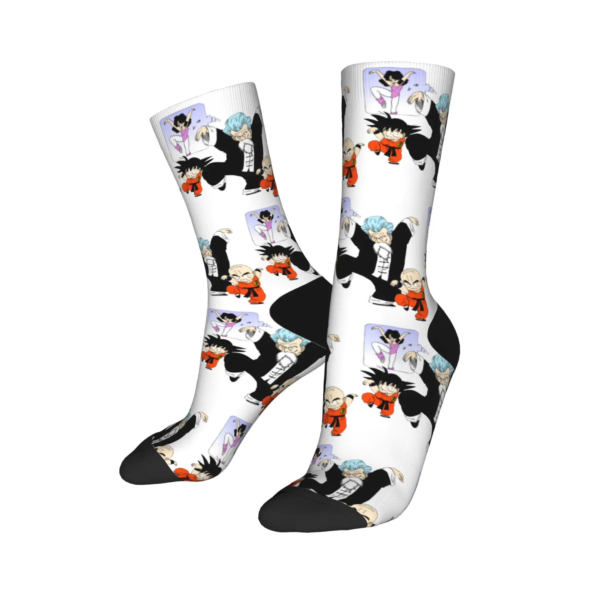 Autumn Winter Casual Unisex Goku Krilin Master Roshi Dragon Ball Socks Kakarot Manga Non-slip Basketball