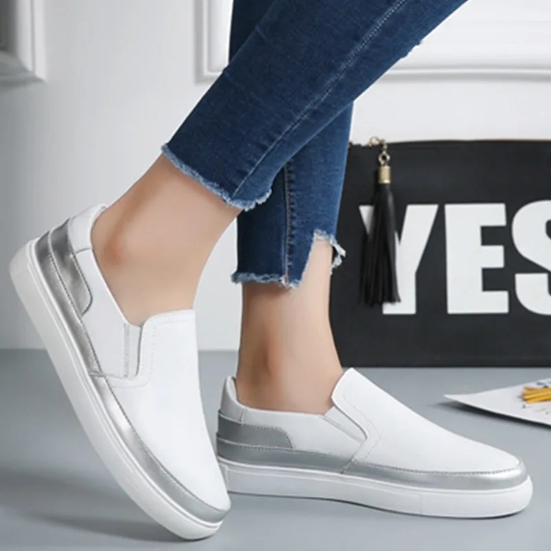 

Туфли на плоской подошве женские, элегантные кожаные спортивные туфли, роскошные брендовые Простые повседневные Модные простые, лето 2022