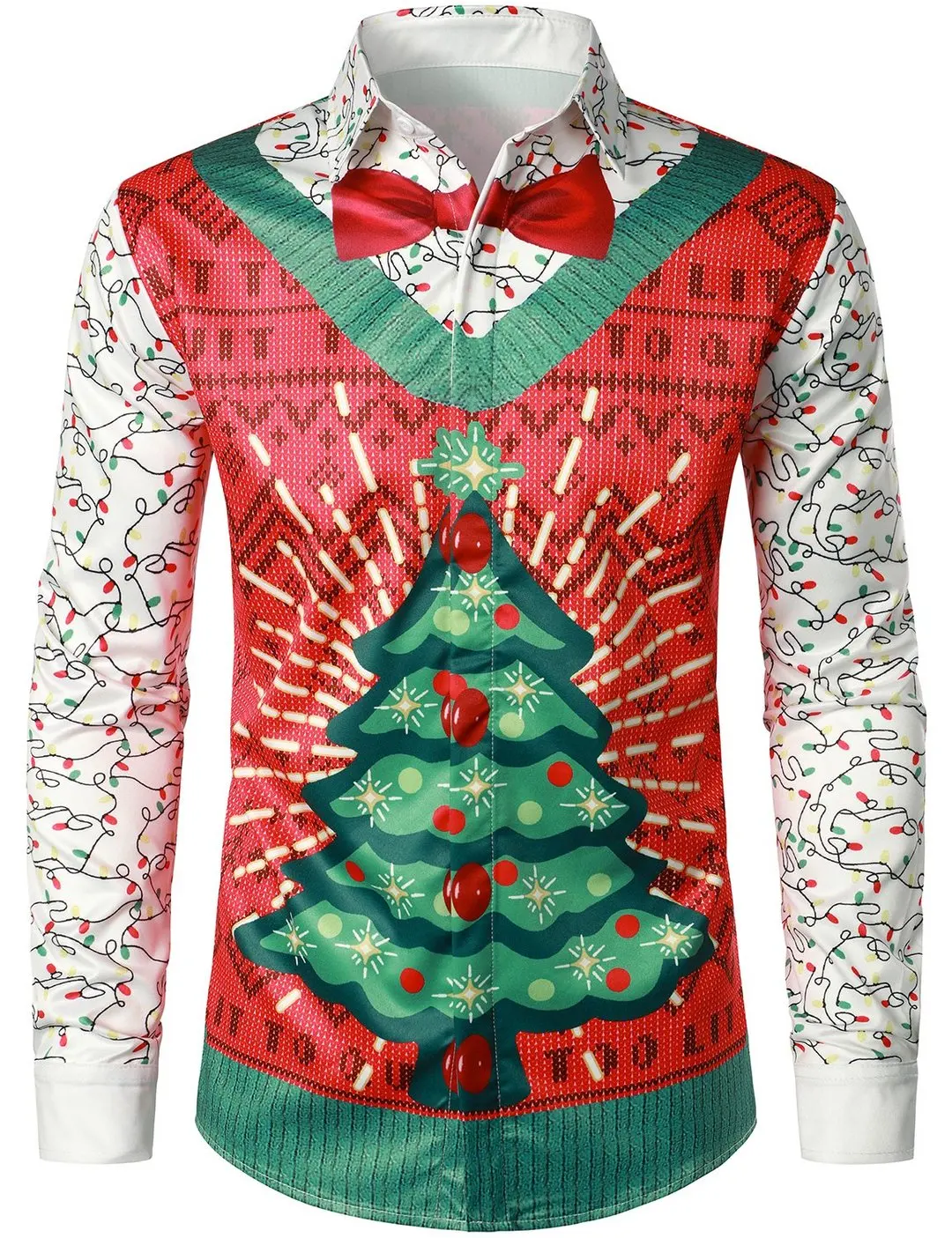 

Men's Christmas Father's Gift Pattern Long Sleeve Shirt