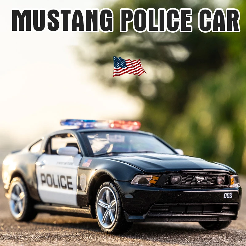 Модель автомобиля из сплава 1:32 2006 Ford Shelby Mustang GT350 модель полицейского 911 модели