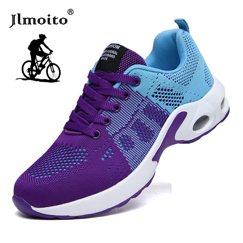 

Women Cycling Shoes MTB Sports Shoes Comfortable Athletic Training Footwear Non-slip Mountain Road Flat Bicycle Sneakers Female