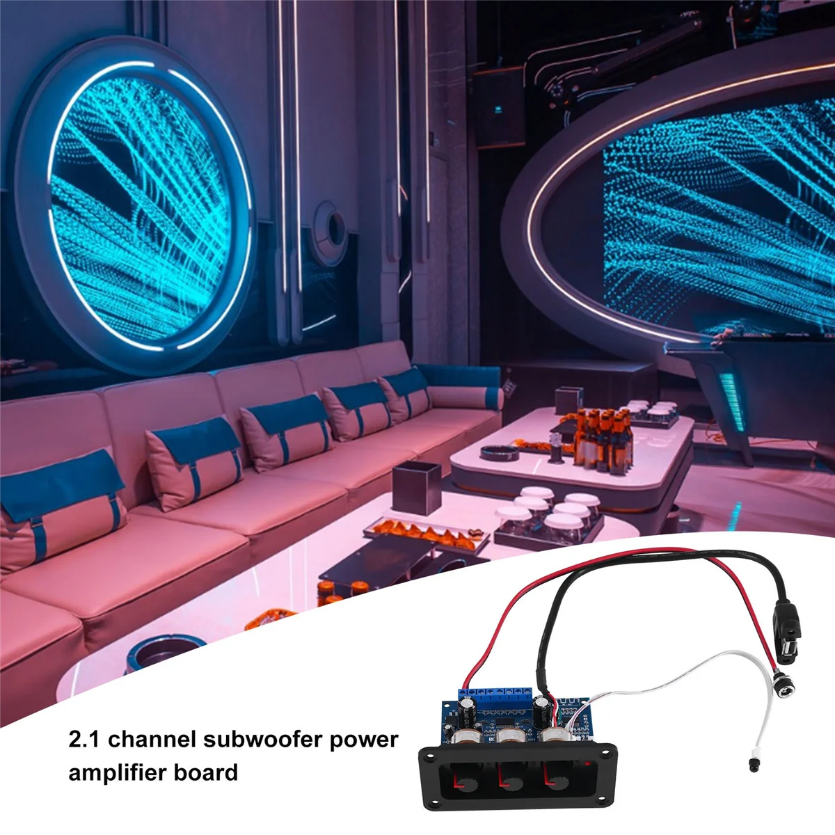 2X25 Вт + 50 2 1-канальный Bluetooth 5 0 сабвуфер комплект аудиоусилителя класса D с разъемом