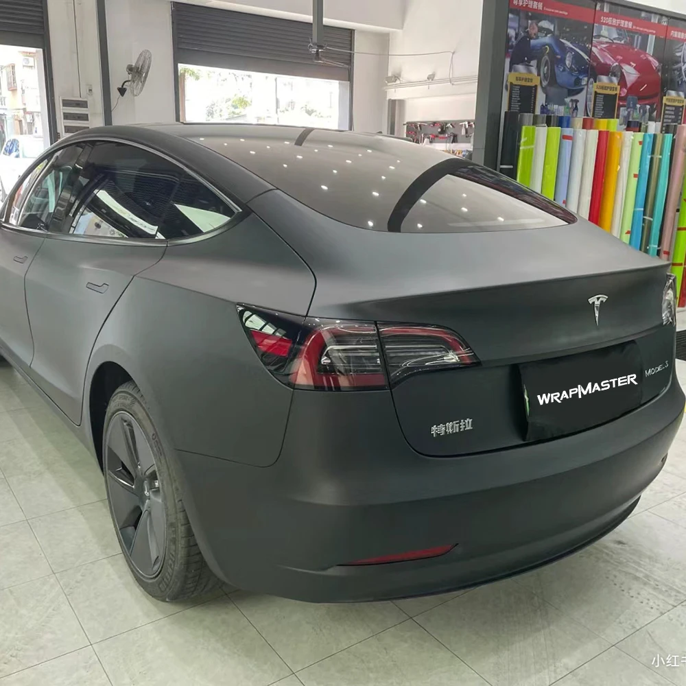 ПЭТ-лайнер Шлифовальная черная защитная пленка Ультраматовая автомобильная