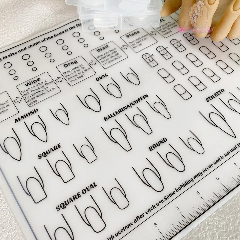 3D маникюрный шаблон для демонстрации ногтей тренировочные листы Настольный