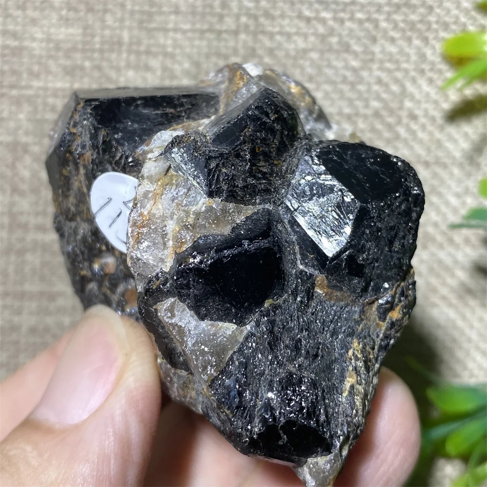 Натуральный кристалл необработанный черный турмалин образец рейки качественный