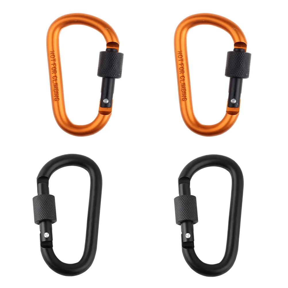 

4 шт., алюминиевый D-образный карабин для кемпинга и рыбалки