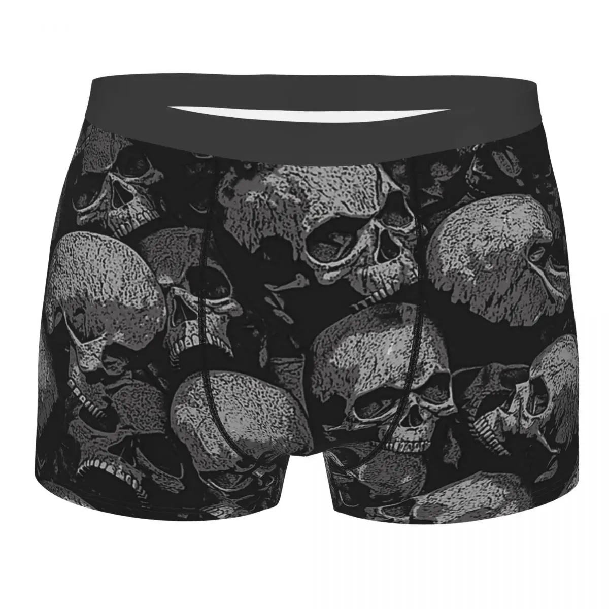 

Totally Gothic Skeleton Underpants Breathbale Panties Men's Underwear Sexy Shorts Boxer Briefs