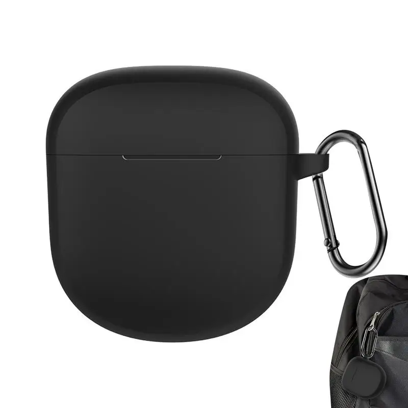 

Case For Boses QuietComfort Earbuds II Silicone Earphones Cover Anti-drop Protective Shell For Wireless Headphone With Carabiner