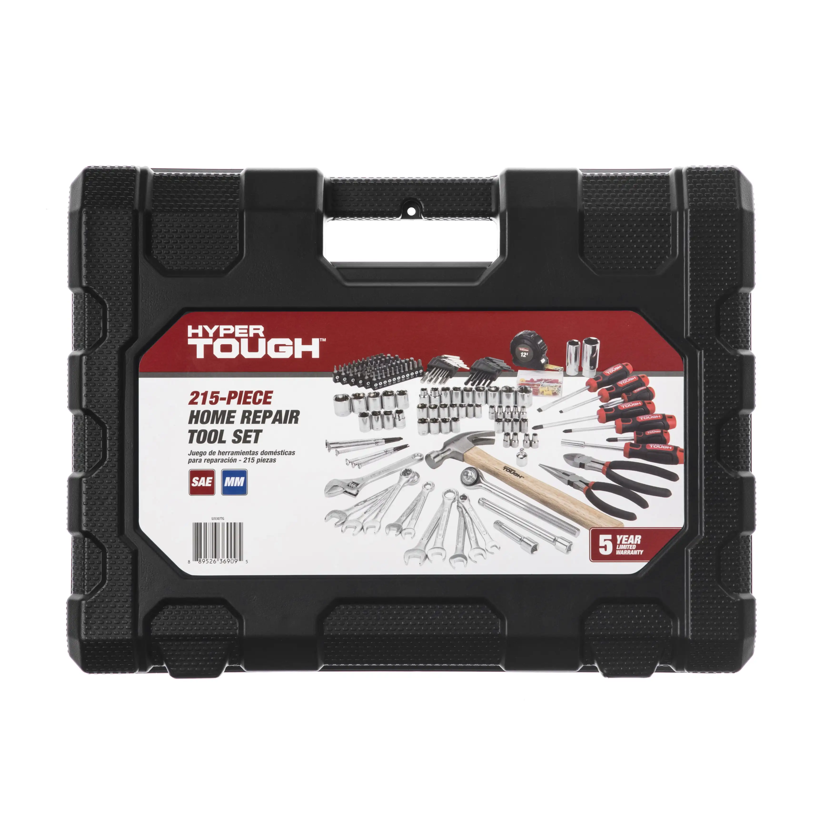 

215 Piece SAE/MM Multi Tool Home Repair Tool Set Car Accessories