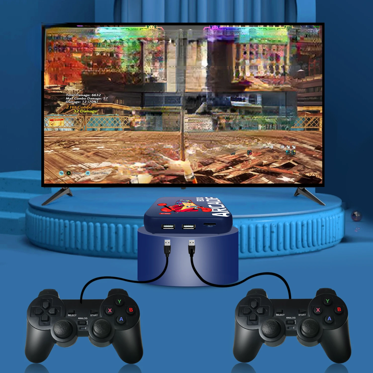 

2022NEW Emulator Console for NDS/PS1/DC/SEGA With Four Controllers Arcade Box Plug And Play Installed 4K HD Retro Video Games