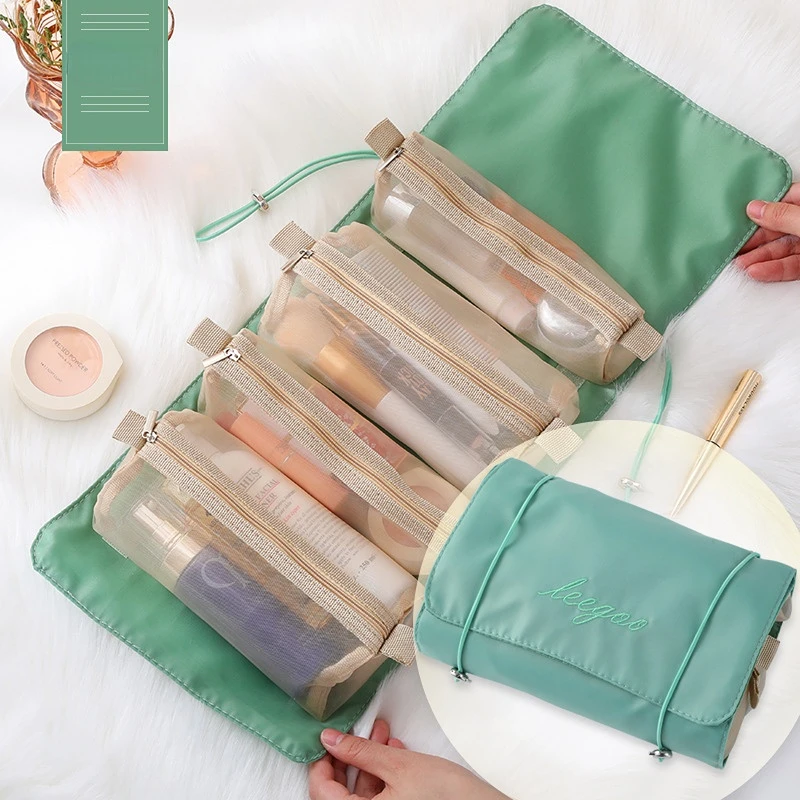 

Women Travel Cosmetic Bag Portable Wash Bag for Outdoor Travel Removable Large Capacity Cosmetic Storage Bag Storage Organizer