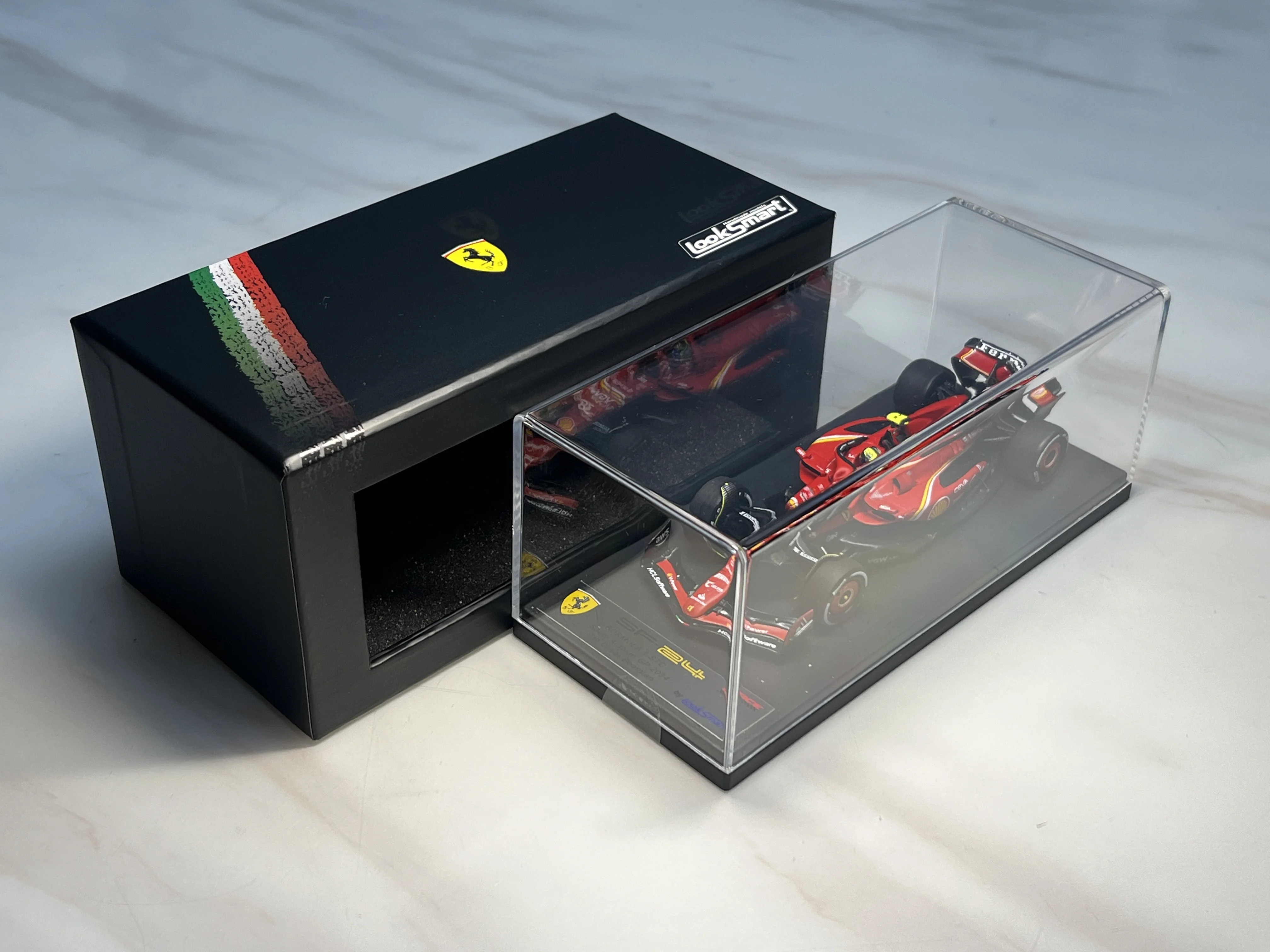 1:43 Biermann F1 дебют 2024 Саудовская SF-24 Миниатюрная модель из смолы Looksmart украшение для