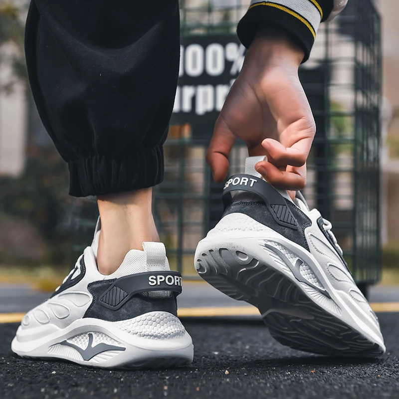 Abhoth Light Weight Male Sneakers Running Shoes Trendy Fashion Sneakers Outdoor Cushion Jogging Men's Sneaker Tenis Masculino