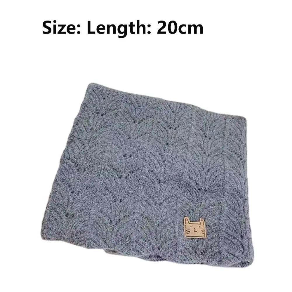 Милые вязаные детские теплые шарфы толстый эластичный шарф ветрозащитный