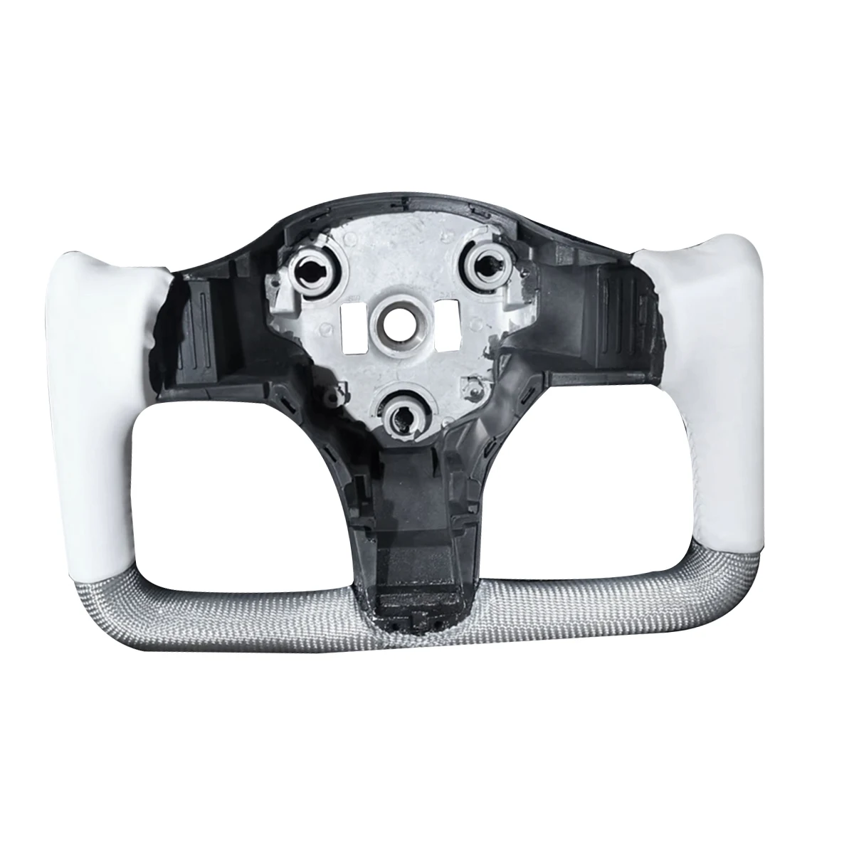 

Yoke Carbon Fiber Steering Wheel for Tesla Model 3 Model Y 2017 2018 2019 2020 2021 2022 2023 White (With Heated)