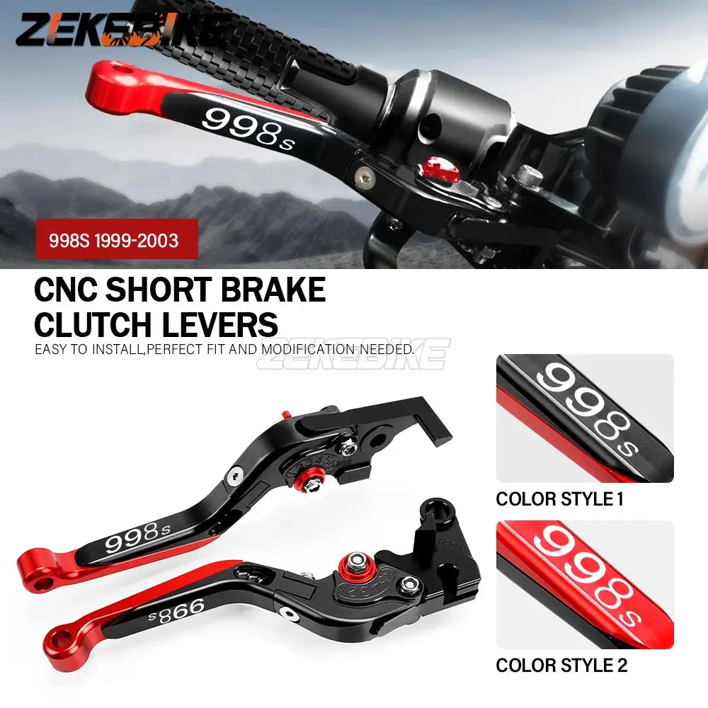 

FOR DUCATI 998S 998 S 1999-2001 2002 2003 Motorcycle Hand Brake Clutch Adjustable Levers Handle Folding Extendable Lever grip