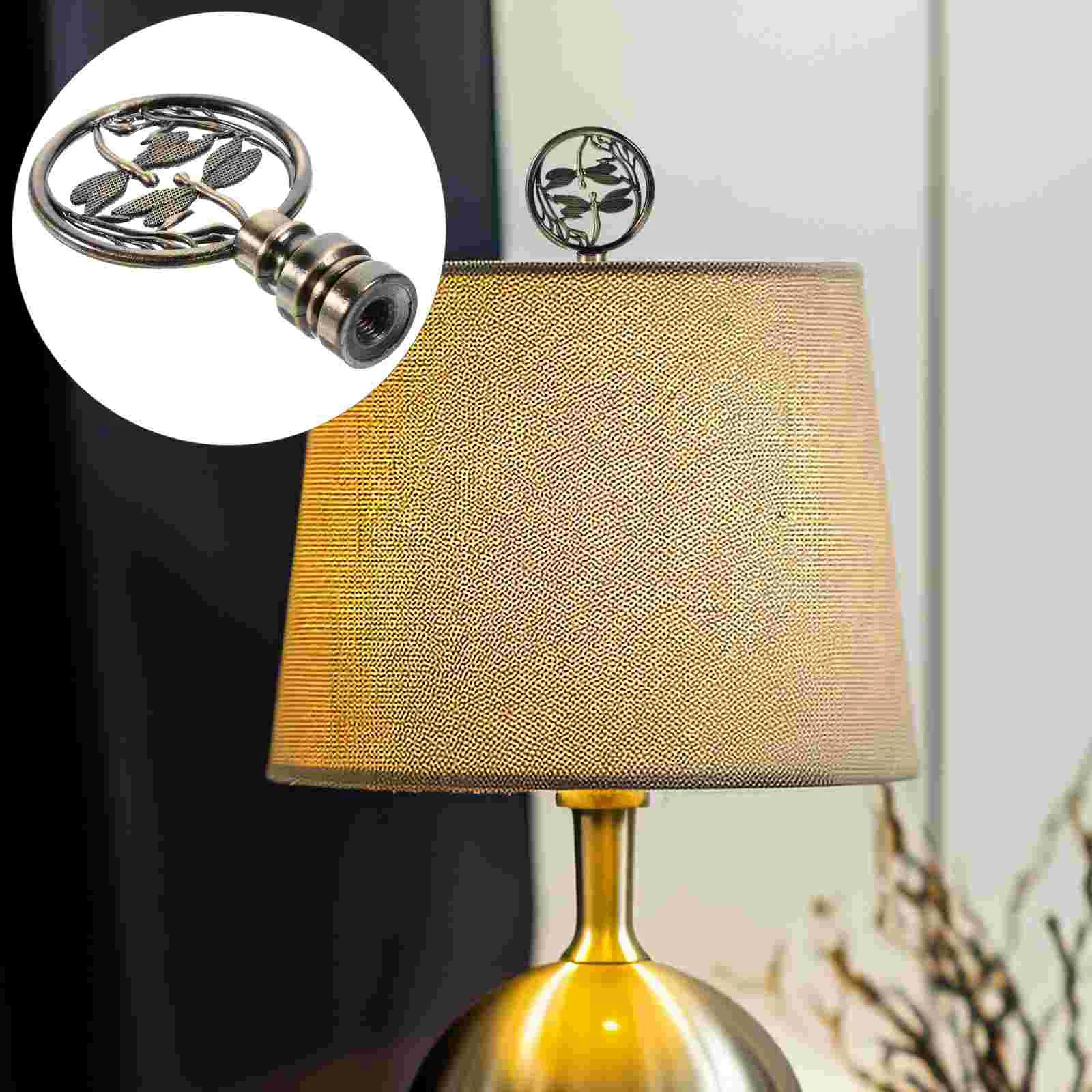 

Vintage Lamp Finial Decor Cap Knob Animal Cumpleaños Para Top Metal Making Supplies Screw Table Shade