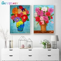 gatyztory%c2%a0painting by numbers flowers diy number painting diy crafts on canvas painting for wall art 40x50cm