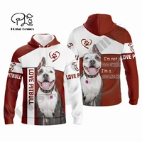 plstar cosmos newest 3dprint pitbull cute dog lover pet harajuku streetwear casual unique unisex hoodiessweatshirtzip a 6