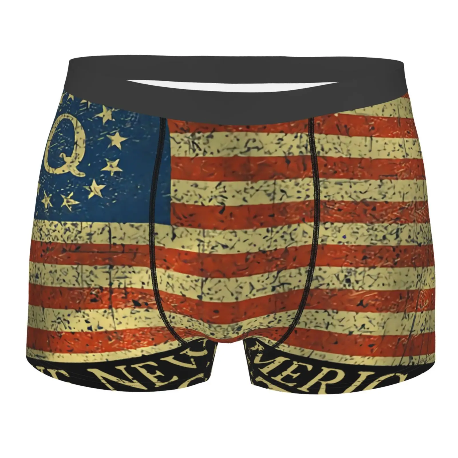 

The American Political Qanon Q Rally Men Underwear Strap On Boxer Shorts Men Cool Men's Boxer Briefs Underpants Men Underpants
