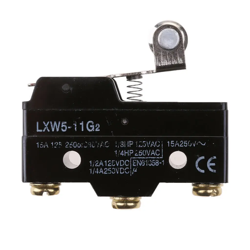 

Limit Switch For LXW5-11G2 Roller Hinge Lever SPDT 1NO 1NC Momentary Micro AC 250V/DC 220V Mechanical Limit Switch