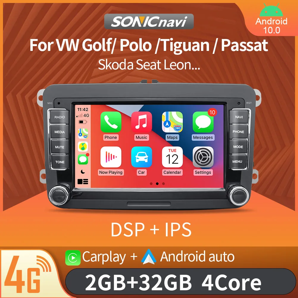 Автомагнитола 2 din Android 10 автомобильная стереосистема 7 дюймов Авторадио Bluetooth