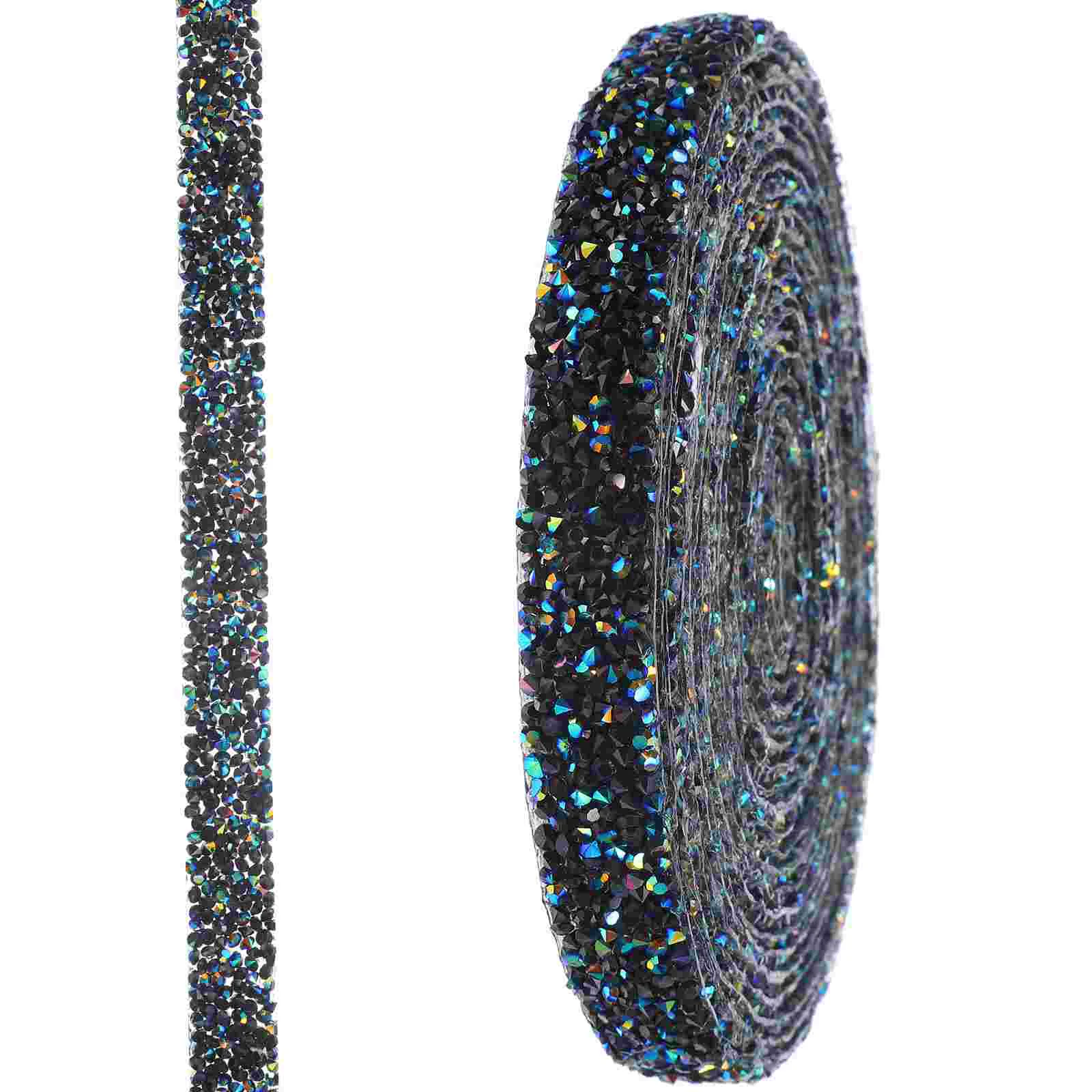 

Rhinestones Adhesive Hot Drill Stickers Bling DIY Glitter Ribbons Melt Self