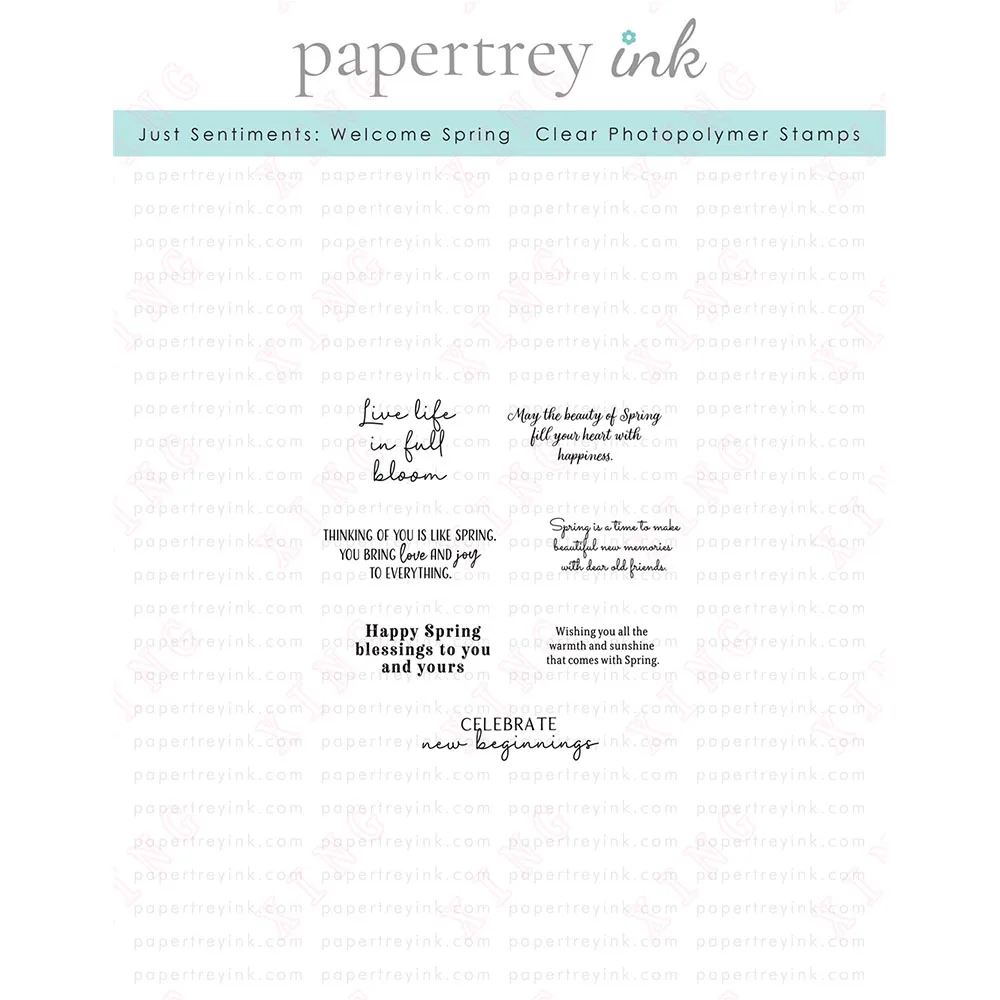 

New Diy Welcome Spring Mini Stamp Set Scrapbook Paper Decoration Embossing Stencils 2023 Craft Album Card Clear Silicone Stamps