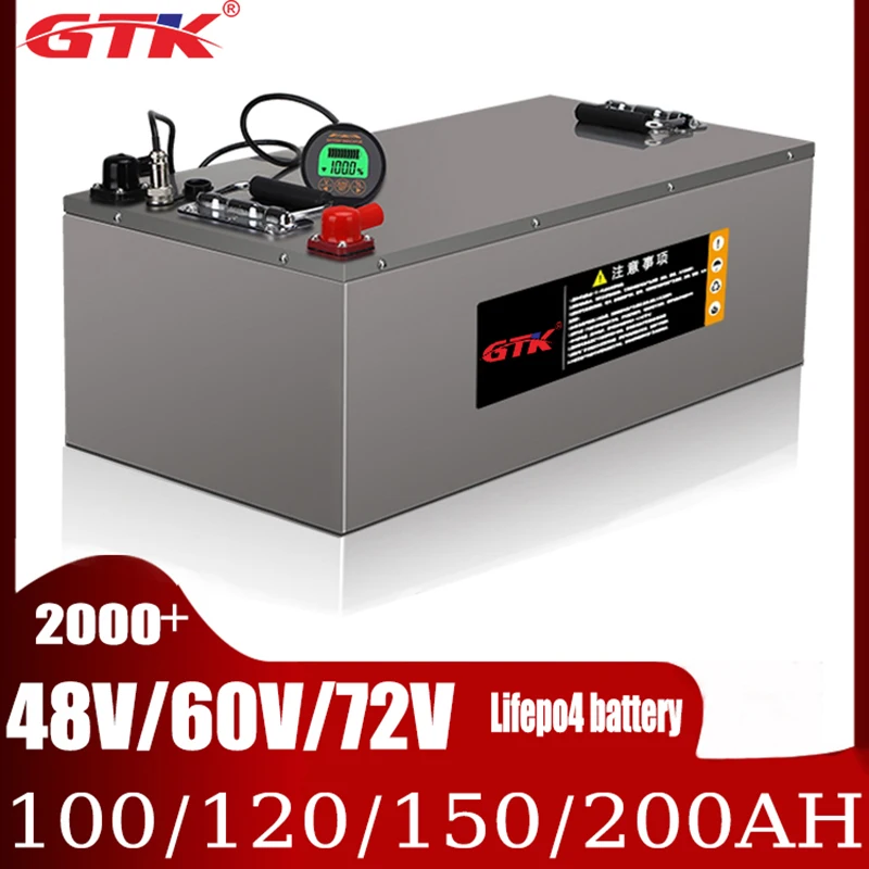 

GTK LIFEPO4 48V 60V 72V 100AH 120AH 200AH large capacity -capacity lithium battery for solar RV wind energy storage inverter