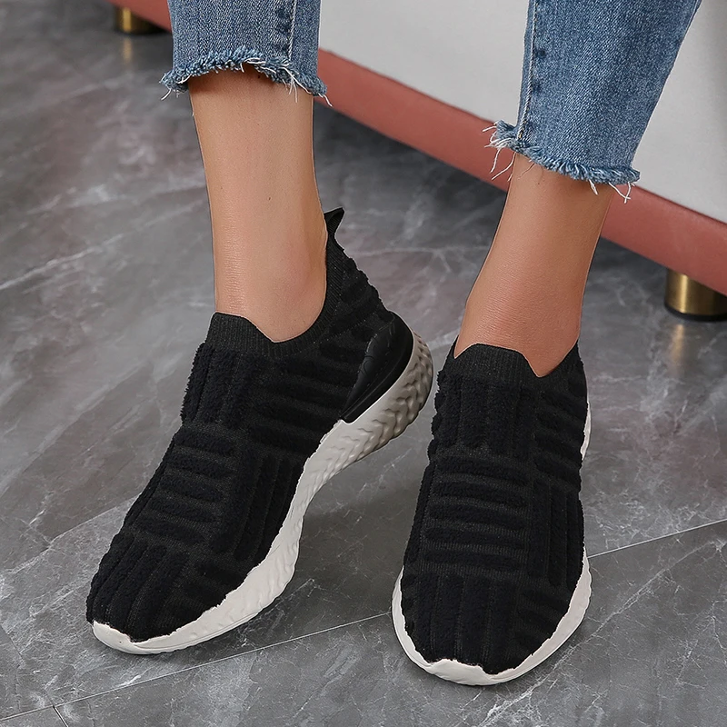 

Women's Breathable Sports Shoes 2022 New Spring Autumn Designer Casual Slip-on Flat Sneakers Ladies Loafers Zapatos De Mujer