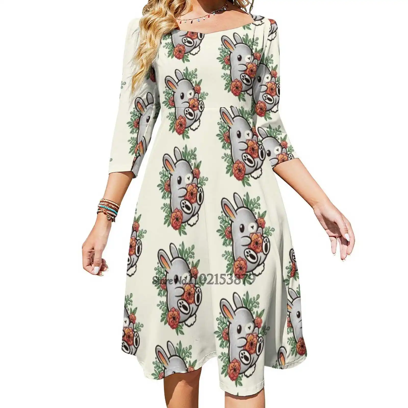 

Платье с открытой спиной и квадратным вырезом, 6Xl