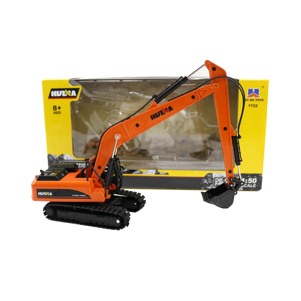 HUINA 1722 1:50 Alloy Long Arm Excavator Truck Car Metal Professional Engineering Construction Vehicle Model Toys For Boys |