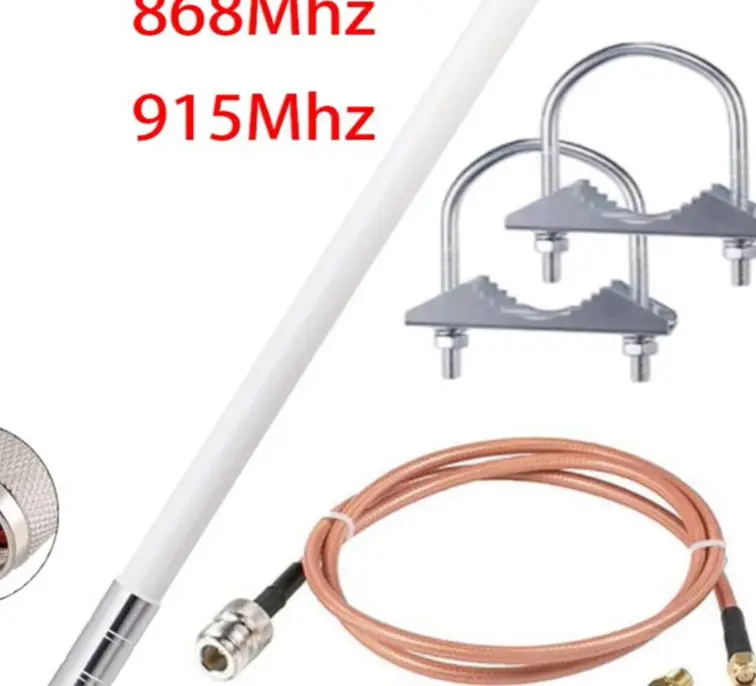 Фото Антенна LoRa N-Male из стекловолокна для беспроводного майнинга Helium Bobcat-RAK Sensecap M1, 5.8dBi, 868МГц/915МГц, для наружного использования, дальнего действия №1