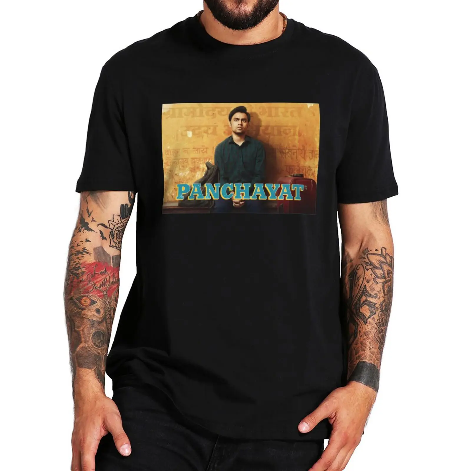 

Panchayat 2022 T Shirt Indian Hindi-language Comedy-drama Web Series Fans Tee Tops Summer 100% Cotton Soft Casual T-shirt