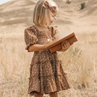 Платье для девочек, Ретро платье для девочек с цветочным рисунком, повседневное летнее платье для детей, Женская семейная вечерняя одежда принцессы, платья для маленьких девочек