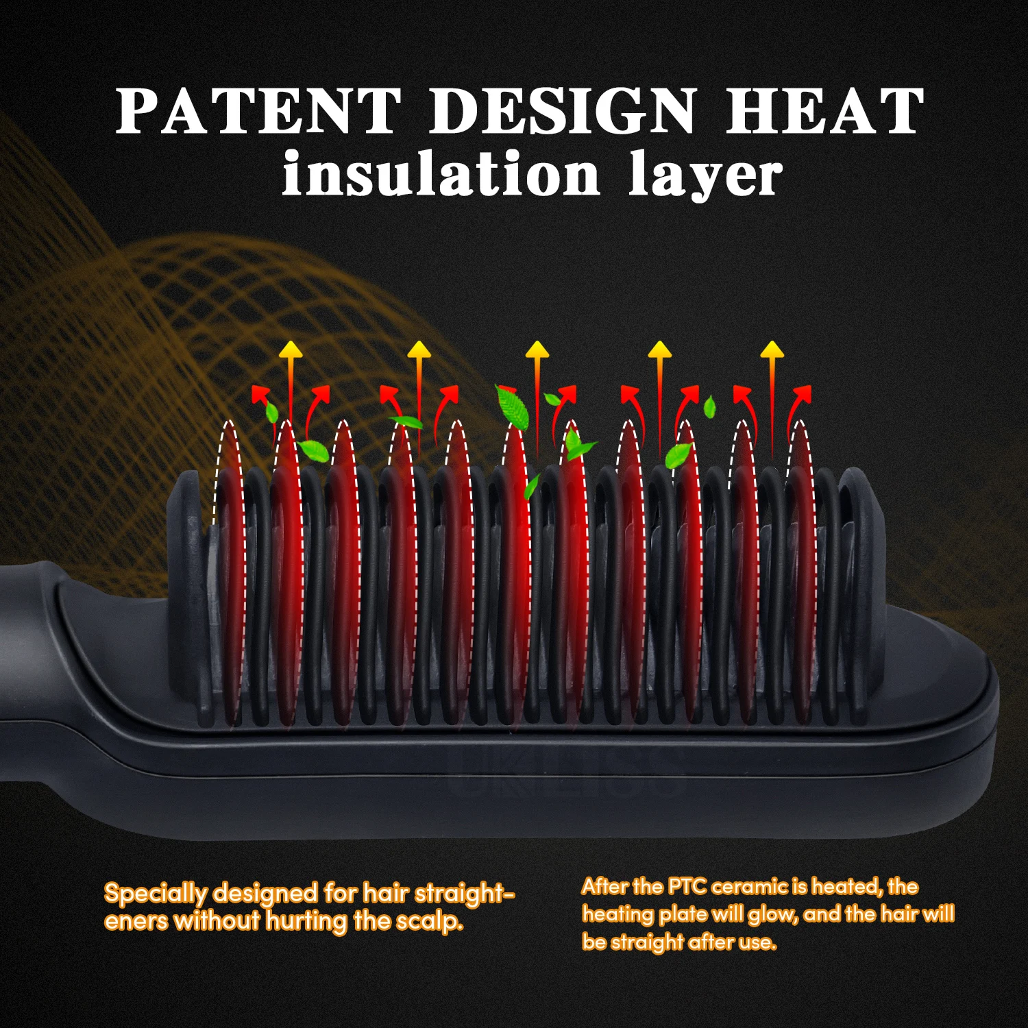 Расческа для выпрямления бороды плойка многофункциональная расческа волос