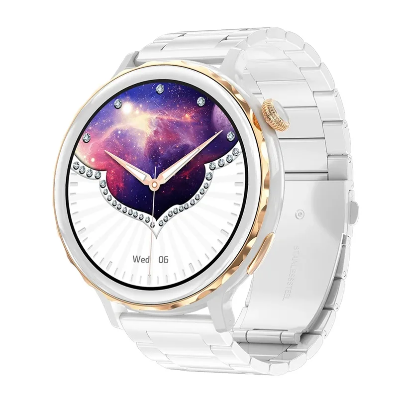 

Women Fashion Smart Watch HT21 1.32inch HD Large Screen Bluetooth Call AI Voice Assistant Health Monitor Lady Smartwatch