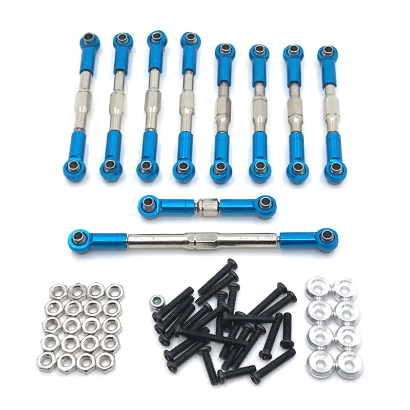 

Metal Adjustable Pull Rod Steering Gear Steering Rod for 1/16 WPL Feiyu Henglong JJRC RC Car Upgrade Parts