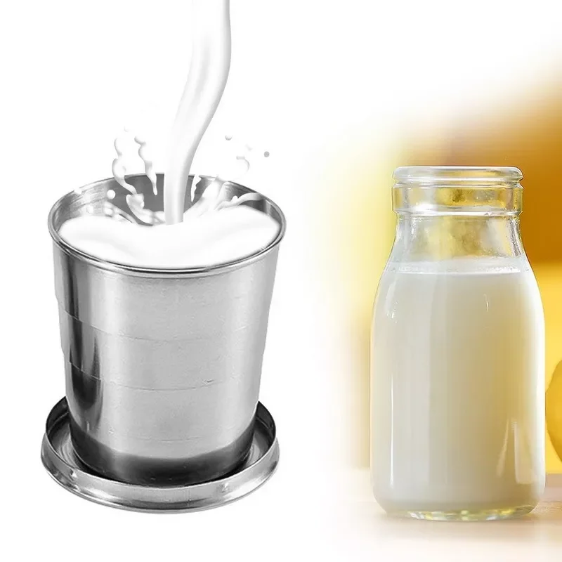 Складная бутылка из нержавеющей стали для кемпинга путешествий пешего туризма