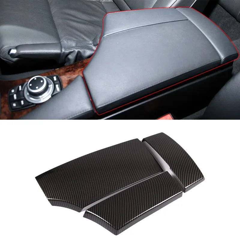 Для BMW 5 серии E60 2004 2005 2006 2007 2008 2009 углеродное волокно текстура центральная консоль